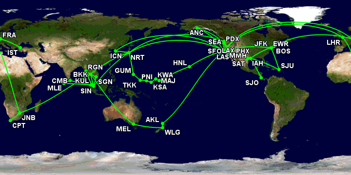 2013 Flight Map 